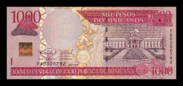 República Dominicana 1000 Pesos Dominicanos 2011 Pick 187a Low Serial 792 Sc Unc - República Dominicana