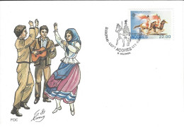 Envellope PORTUGAL ACORES Folklore N° 331 Y & T - FDC