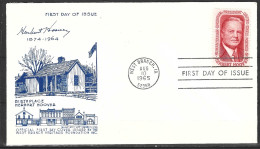 USA. N°786 De 1965 Sur Enveloppe 1er Jour. Président Hoover. - 1961-1970