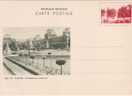 Entier Le Grand Lac Du Bois Storch G2 Musée Du Louvre N°15 Nom Imprimeur GL Arlaud Lyon Juin 1936 - Standard Postcards & Stamped On Demand (before 1995)