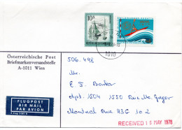 66308 - Österreich - 1978 - 10S Landschaften MiF A LpBf WIEN -> Montreal, PQ (Canada) - Storia Postale