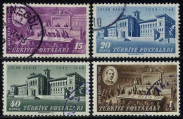 Türkiye 1948 Mi 1217-1220 25th Anniversary Of Lausanne Treaty Of Peace | Conference Building, President Ismet Inönü - Used Stamps