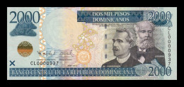 República Dominicana 2000 Pesos Dominicanos 2011 Pick 188a Low Serial 937 Sc Unc - Dominicaine