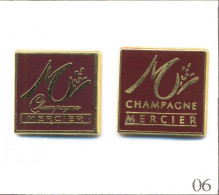 LOT 2 Pin's Boisson - Vin / Champagne Mercier - Deux Versions Différentes. Estampillés Decat. Zamac. T943-06B - Luchtballons