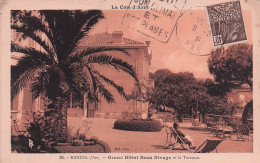 Bandol - " Grand Hotel Beau Rivage Et La Terrasse  " - CPA °J - Bandol