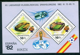 HUNGARY 1982 Football World Cup  Block MNH / **.  Michel Block 155A - Blokken & Velletjes