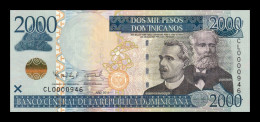 República Dominicana 2000 Pesos Dominicanos 2011 Pick 188a Low Serial 946 Sc Unc - Dominicaine
