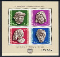HUNGARY 1976 Stamp Day Block MNH / **.  Michel Block 118 - Hojas Bloque