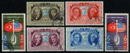 Türkiye 1939 Mi 1047-1052 150th Anniversary Of USA Independence - Usados