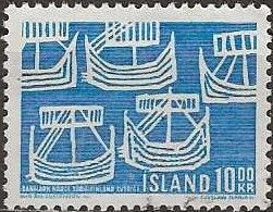 ICELAND 1969 50th Anniversary Of Northern Countries' Union - 10k - Viking Ships FU - Gebruikt