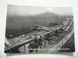 Cartolina Viaggiata "CASTELLAMMARE DI STABIA Spiaggia E Corso Garibaldi" 1956 - Castellammare Di Stabia