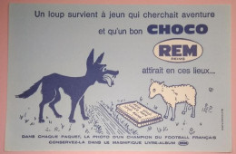 Buvard Publicitaire / CHOCO REM Reims / « Le Loup Et L'agneau » - Cake & Candy