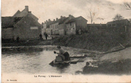 LE PERRAY EN YVELINES L'ABREUVOIR LAVEUSE 1908 TBE - Le Perray En Yvelines