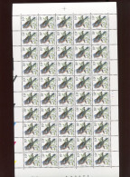 Belgie Buzin Vogels 2351 Volledig Vel Drukdatum 22/1/1990 Plaatnummer Numéro De Planche 1 Date RR !! - 1991-2000