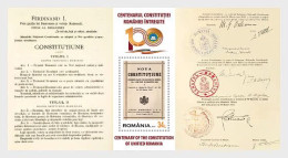 Romania / Roemenië - Postfris / MNH - Sheet Constitution Of Romania 2023 - Unused Stamps