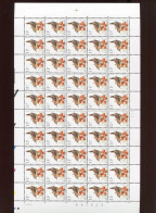 Belgie Buzin Vogels 2449 Volledig Vel Drukdatum 4/3/1992 Plaatnummer Numéro De Planche 1 - 1991-2000