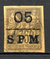 Col35 Colonies SPM St Pierre & Miquelon N° 9 Oblitéré  Signé Cote 155,00 € - Used Stamps