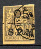 Col35 Colonies SPM St Pierre & Miquelon N° 9 Oblitéré  Signé Cote 155,00 € - Used Stamps