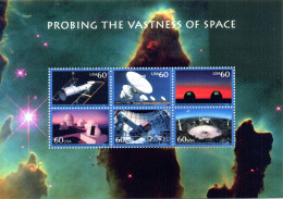 2000 United States USA Stati Uniti BF 47 MNH ** Probing The Vastness Of Space, Hubble, Spazio - Blocchi & Foglietti