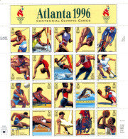 1996 United States USA Stati Uniti SET MNH ** 2820/2839 Atlanta '96, Giochi Olimpici, Olympic Games, Sport - Blocchi & Foglietti