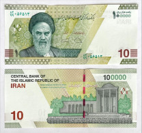 Iran 100.000 100000 Rials Serial 99 Replacement UNC - Iran