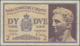 Albania: Banca Nazionale D'Albania, Set With 8 Banknotes, 1926-1942 ND Series, I - Albania