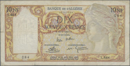 Algeria: Banque De L'Algérie, 10 Nouveaux Francs, 10.02.1961, P.119, Minor Margi - Argelia
