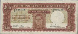 Australia: Commonwealth Bank Of Australia, 10 Pounds ND(1940-52) With Signatures - Otros & Sin Clasificación