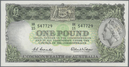 Australia: Reserve Bank Of Australia, Pair With 10 Shillings And 1 Pound ND(1961 - Otros & Sin Clasificación