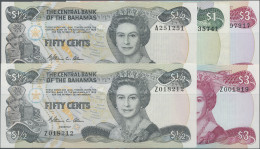 Bahamas: The Central Bank Of The Bahamas, L.1974 (1984 ND) Series, With 50 Cents - Bahamas