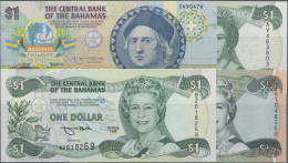 Bahamas: The Central Bank Of The Bahamas, Very Nice Lot With 8 Banknotes, 1992-2 - Bahamas