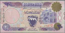 Bahrain: 20 Dinars L.1973, Printed By Using A False Authorization With Wide Spac - Bahrein
