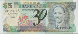 Barbados: Central Bank Of Barbados, Pair Of 5 Dollars ND(2002) Commemorating The - Barbados