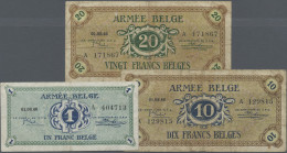 Belgium: Armée Belge / Belgisch Leger, Set With 3 Vouchers Issued In 1946 For Be - [ 1] …-1830 : Before Independence