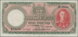 Fiji - Bank Notes: Government Of Fiji, Lot With 3 Banknotes King George VI, 1st - Fiji