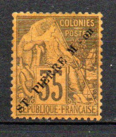 Col35 Colonies SPM St Pierre & Miquelon N° 27 Neuf X MH Mais Regommé Cote Oblitéré 650,00 € - Used Stamps