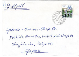 66322 - Schweiz - 1987 - Fr.1,40 Tierkreiszeichen EF A LpBf ST.GALLEN -> Japan - Storia Postale