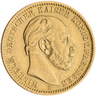 Preußen - Anlagegold: Wilhelm I. 1861-1888: 20 Mark 1872 B. Jaeger 243. 7,91 G, - 5, 10 & 20 Mark Or