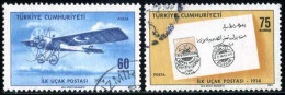 Türkiye 1969 Mi 2152-2153 First Airmail Flight, 55th Anniversary - Gebruikt