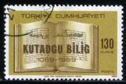 Türkiye 1969 Mi 2154 900th Anniversary Of Redaction Of The Book Entitled Kutadgu - Oblitérés