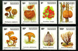 Zaire 1979 Fungal Mushrooms 8v MNH - Ungebraucht