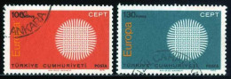 Türkiye 1970 Mi 2179-2180 Europa CEPT - Oblitérés