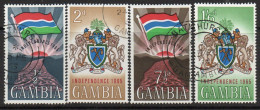 Gambia 1965 Independence Set Of 4, Used, SG 211/4 (BA3) - Gambia (1965-...)
