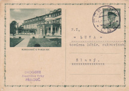 Czechoslovakia Stationery, Card, Postcard, Cover CDV 61/5, Lázně Bohdaneč, Pardubice. Přelouč 1936. (A05243) - Postcards