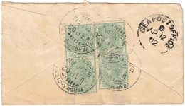 Inde - India - Baroda City - Lettre Pour Hessen (Allemagne) - Sea Post Office - Entier Postal + Complément Au Dos - 1902 - 1902-11 King Edward VII