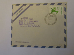 ARGENTINA FIRST FLIGHT COVER BUENOS AIRES - MADRID 1975 - Oblitérés