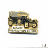 Pin’s Automobile - Renault / Modèle “Torpédo Type EU“ De 1917 - Carrosserie Noire. Est. CEF Paris. Zamac. T949-12 - Renault