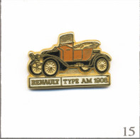 Pin’s Automobile - Renault / Modèle “Type AM“ De 1908 - Carrosserie Marron & Noir. Est. CEF Paris. Zamac. T949-15 - Renault