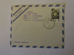 ARGENTINA FIRST FLIGHT COVER BUENOS AIRES - MADRID 1975 - Oblitérés