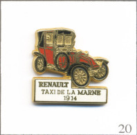 Pin’s Automobile - Renault / Modèle “Taxi De La Marne“ De 1914 - Carrosserie Rouge. Est. CEF Paris. Zamac. T949-20 - Renault